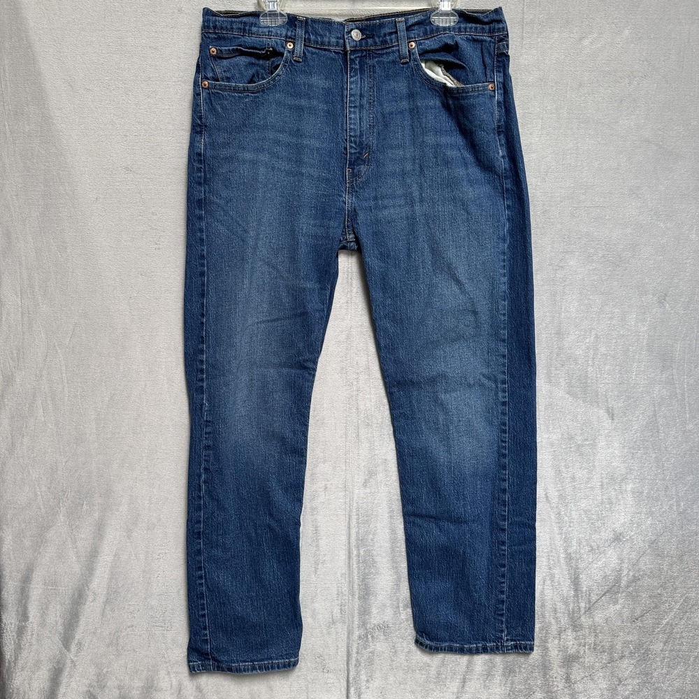 Levis 505 Jeans Mens‎ 38x30 Blue Medium Wash Straight Denim Regular Fit Cotton